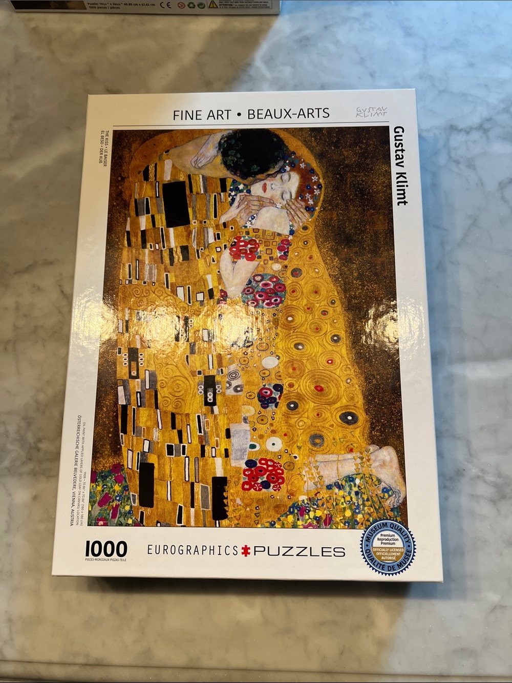 Eurographics fine art collection puzzle. Klimt. The kiss.